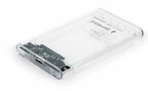 Gembird EE2-U3S9-6 - Gehäuse USB3.0 2.5 Zoll für 9.5mm Laufwerke - Transparent