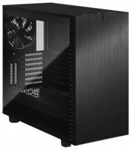 Fractal Design Define 7 Black Dark TG Midi-Tower - getöntes Tempered Glass, gedämmt schwarz