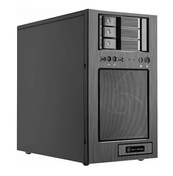 Silverstone Case Storage CS330 - Micro-ATX Gehäuse - Schwarz