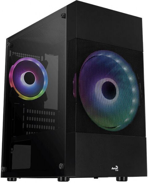 Aerocool Atomic Lite-G-BK-v1 - Midi-Tower Schwarz