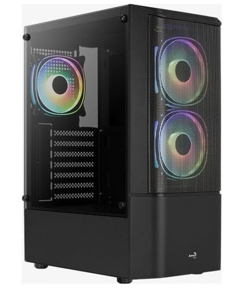 Aerocool Quantum Mesh v2 TG - Midi-Tower Schwarz/Grau