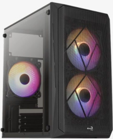 Aerocool CS-107 - Midi-Tower Black / RGB-Fans