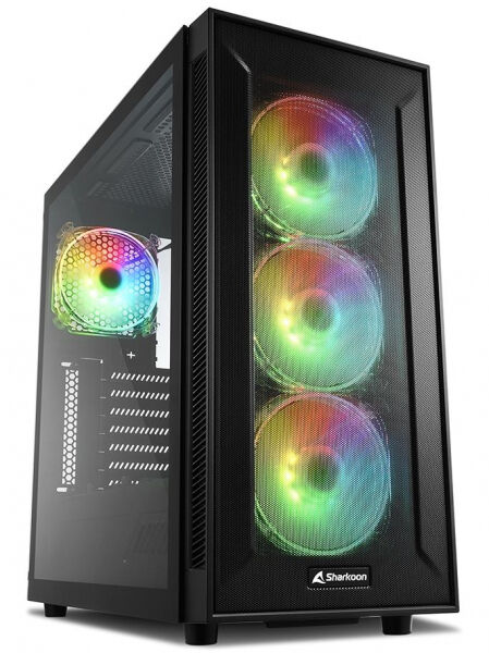 Sharkoon TG6M RGB - Midi-Tower Schwarz