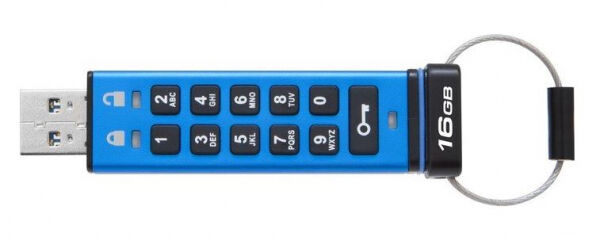 Kingston DataTraveler 2000 Keypad - USB3-Stick / AES256 - 16GB