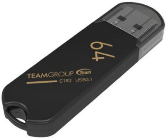 Team Group C183 - USB3-Stick Schwarz - 64GB