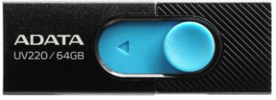 A-Data UV220 - USB3 Stick Schwarz/Blau - 64GB