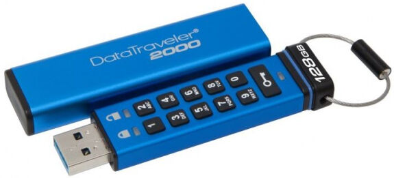 Kingston DataTraveler 2000 Keypad - USB3-Stick / AES256 - 128GB