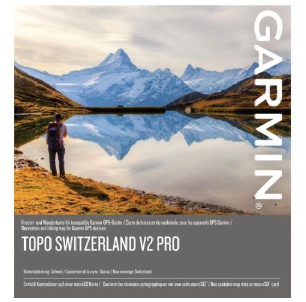 Garmin TOPO Schweiz V2 PRO auf microSD-Karte / inkl. Rasterkarte für Garmin