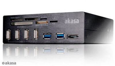 Akasa AK-HC-05 - Internal 6-Port Card Reader 5.25 Zoll - black