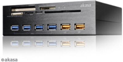 Akasa Interconnect EX Internal 5-Port Card Reader inkl. USB 3.0 Hub