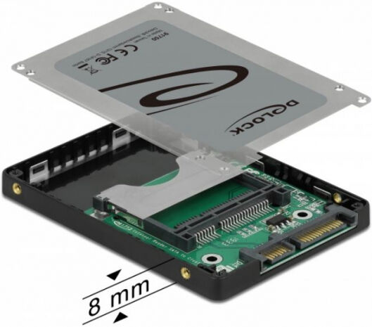 DeLock 91750 - 2.5 Zoll SATA3 Card Reader für CFast Speicherkarten