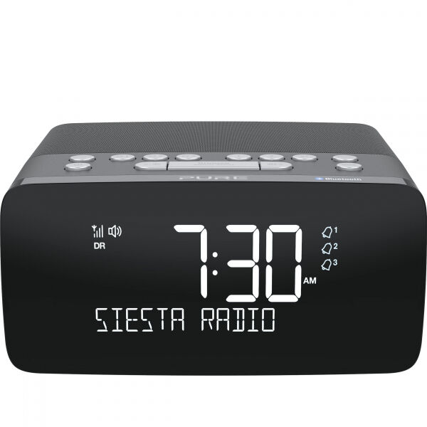 Bigben Pure - Siesta Charge Clock Radio - graphite
