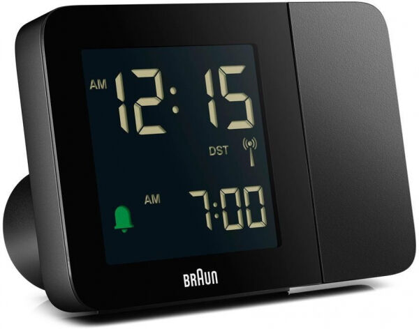 Braun - digital RC Projecton Alarm Clock - black