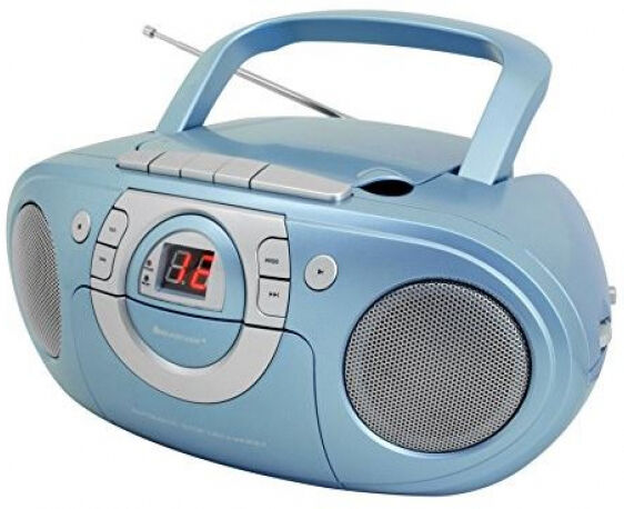 Soundmaster SCD5100BL - Radio-Kassettenspieler mit CD-Spieler - Blau