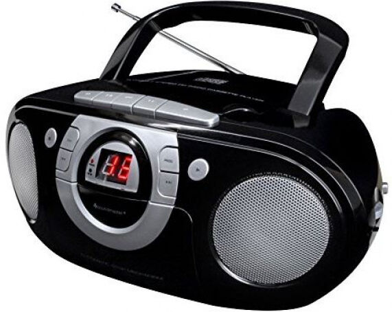 Soundmaster SCD5100SW - Radio-Kassettenspieler mit CD-Spieler - Schwarz