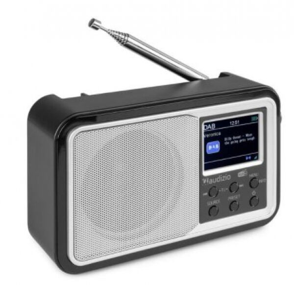 Divers Audizio Anzio - DAB+ Radio mit Bluetooth und FM - Silber/Schwarz