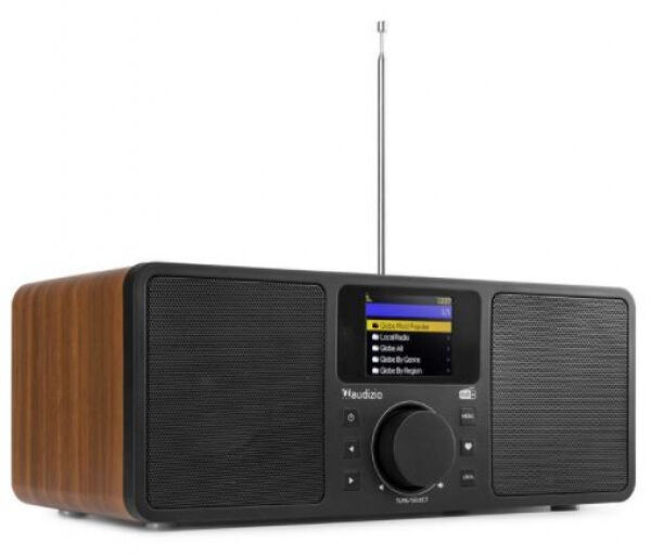 Divers Audizio Rome - Internet Radio / DAB+ Radio mit Bluetooth und FM - Holzoptik