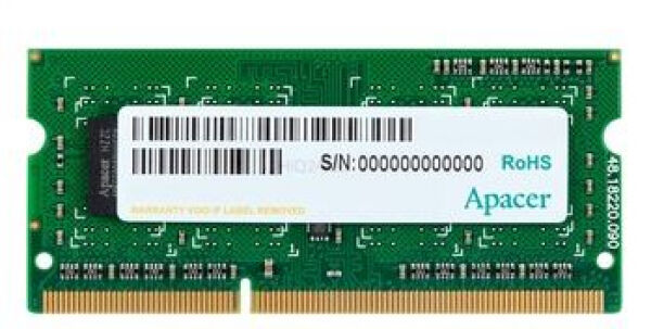 Apacer 4 GB SO-DIMM DDR3 - 1333MHz - (AS04GFA33C9QBGC) Apacer CL9