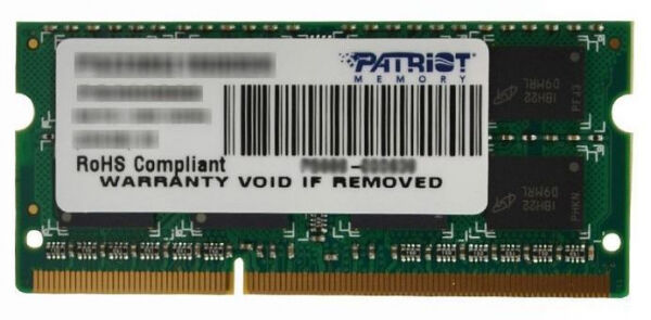 Patriot Memory 8 GB SO-DIMM DDR3 - 1600MHz - (PSD38G16002S) - Patriot Signature Line CL11