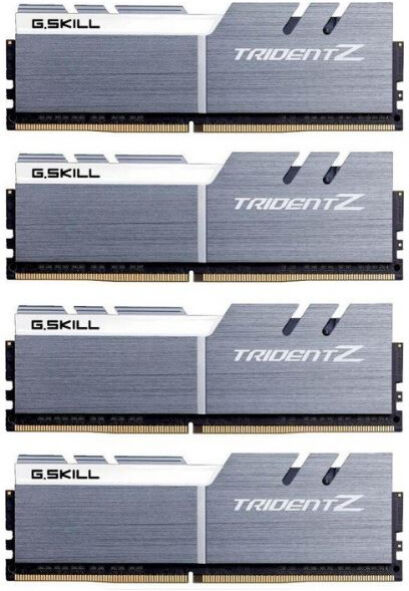 G.Skill 32 GB DDR4-RAM - 3200MHz - (F4-3200C14Q-32GTZSW) G.Skill Trident Z Kit CL14