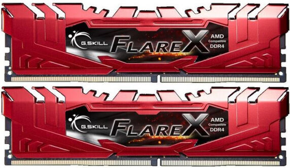 G.Skill 32 GB DDR4-RAM - 2400MHz - (F4-2400C15D-32GFXR) G.Skill FlareX AMD Ryzen Edition CL15