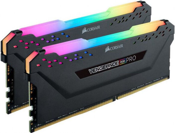 Corsair 16 GB DDR4-RAM - 2666MHz - (CMW16GX4M2A2666C16) Corsair Vengeance RGB Pro Black Kit CL16