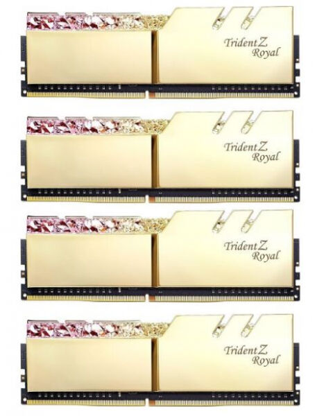 G.Skill 32 GB DDR4-RAM - 3600MHz - (F4-3600C16Q-32GTRGC) G.Skill Trident Z Royal Gold Kit - CL16