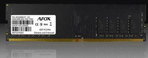 AFOX 8 GB DDR4-RAM - 2400MHz - (AFLD48EH1P) AFOX Value RAM CL17