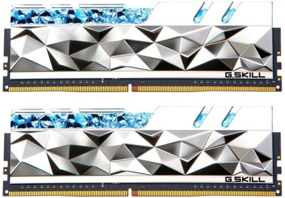 G.Skill 16 GB DDR4-RAM - 4000MHz - (F4-4000C14D-16GTES) G.Skill Trident Z Royal Elite Silber Kit CL14