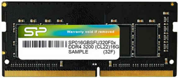 Silicon Power 8 GB SO-DIMM DDR4 - 3200MHz - (SP016GBSFU320X02) Silicon Power Value - CL22