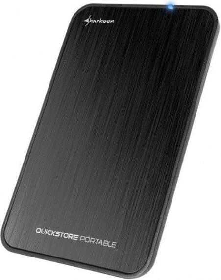 Sharkoon QuickStore - ext. 2.5 Zoll HD-Gehäuse Schwarz - USB 3.1 Micro-B