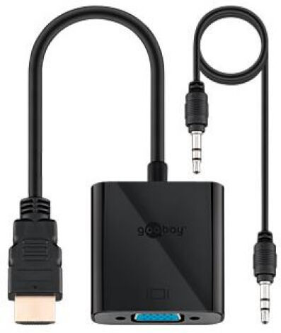 goobay 68793 - HDMI > VGA Adapter + 3,5mm Stereo