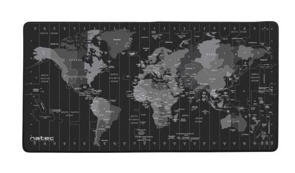 Natec Time Zone Map - Mauspad