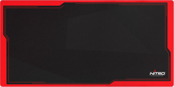 Nitro Concepts - DM16 Inferno Deskmat [1600 x 800 mm] - black/red