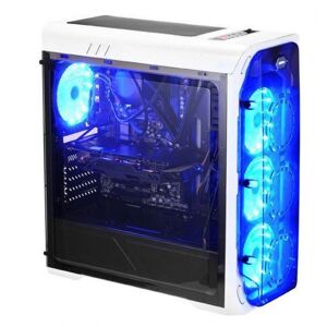 LC-Power 988W - Midi-Tower Weiss / Blue-LED / USB3