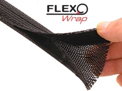 Techflex Flexo Wrap inkl. Klettverschluss 32mm - black - 1m