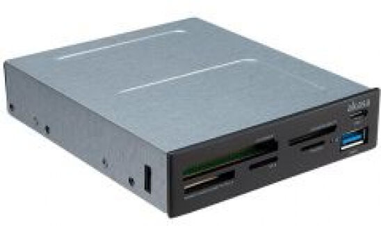 Akasa AK-ICR-33 - USB 3.1 Typ C Panel und Card Reader - Schwarz