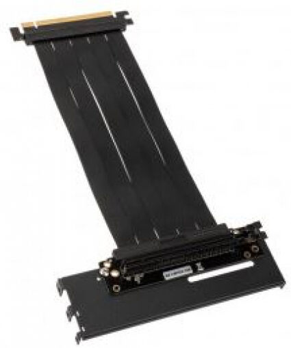 Akasa Riser Black Pro - Vertikale GPU Halterung + Premium PCIe 3.0 Riser Kabel