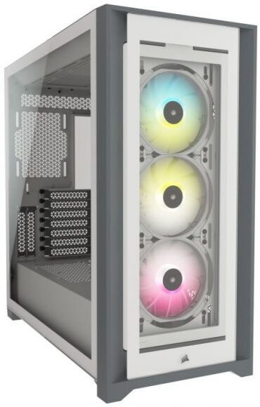 Corsair iCUE 5000X RGB Tempered Glass - Mid-Tower Smart Case - Weiss