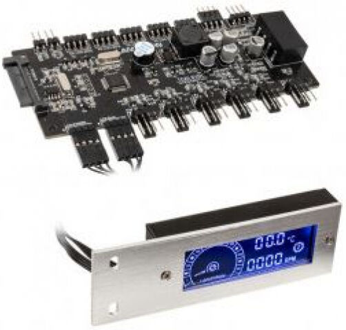 Lamptron TC20 Sync Edition - PCI RGB-Lüfter und LED-Controller - Silber