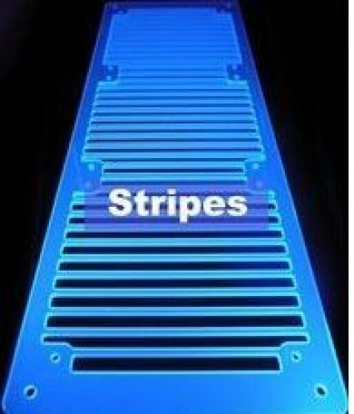 AC Ryan ACR-RG20953 - RadGrillz Stripes 3x120mm - Acryl UV Blue