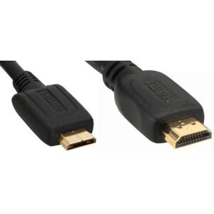 InLine 17461P - Mini HDMI auf HDMI Kabel High Speed 1m - black