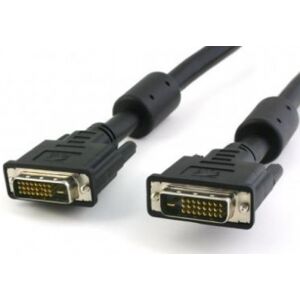 Techly ICOC-DVI-8120F - Dual Link DVI digital (DVI-D) Kabel Stecker/Stecker mit Ferrit - 20m