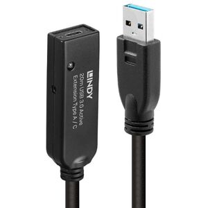 Lindy 43375 - USB 3.0 Aktivverlängerung Typ A an C - 20m