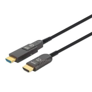 Manhattan 355520 - Aktives optisches High Speed HDMI-Glasfaserkabel mit abnehmbarem Stecker - 30m