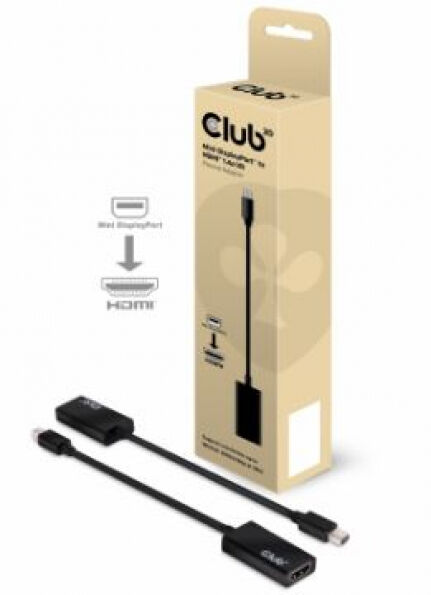 Club 3D CAC-1156 - Mini DisplayPort 1.1 to HDMI 1.4 VR ready Passiver Adapter