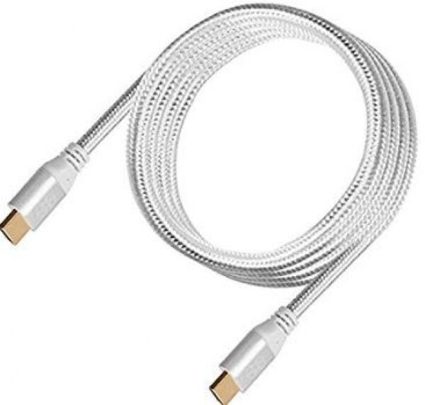 Silverstone ssT-CPH01S-1800 HDMI 2.0b Kabel Silber - 1.80m