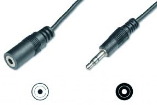 M-Cab Mcab 7000937 - Audio-Kabel 3.5mm - stereo - St / Bu - 3m