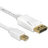 DeLock 83482 - Kabel mini Displayport Stecker > Displayport Stecker 2 m - Weiss