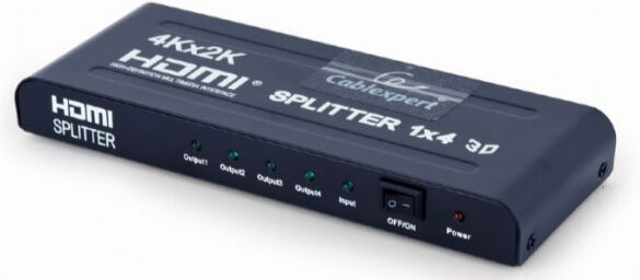 Gembird DSP-4PH4-02 - HDMI Splitter - 4 Ports